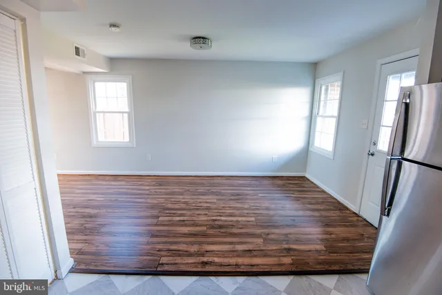 a view of an empty room