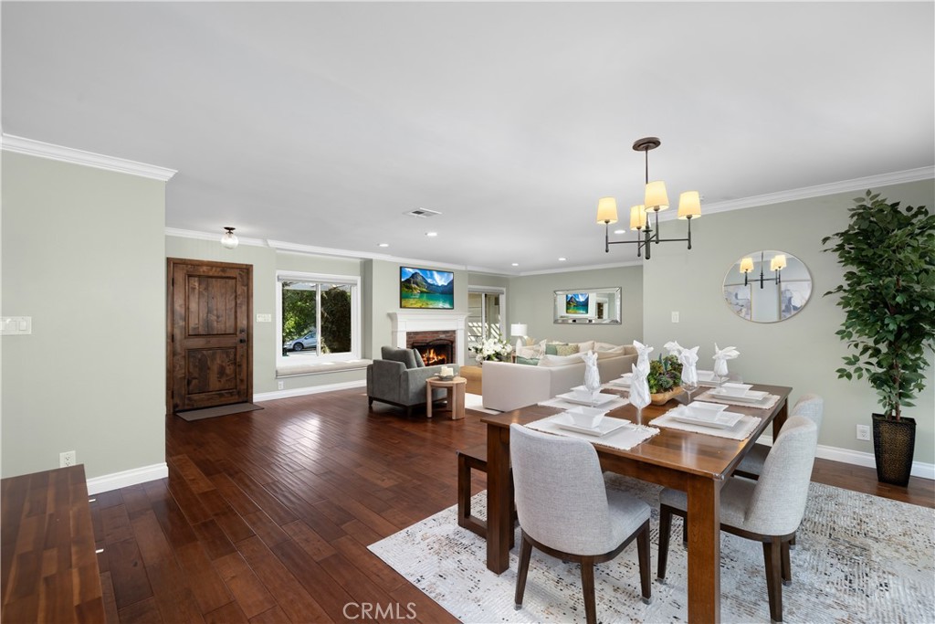 3611 Grayburn Road Pasadena, CA 91107 - Photo 11 of 41 a view of a dining room with furniture and wooden floor