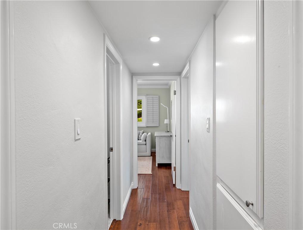 3611 Grayburn Road Pasadena, CA 91107 - Photo 31 of 41 a view of a hallway with wooden floor