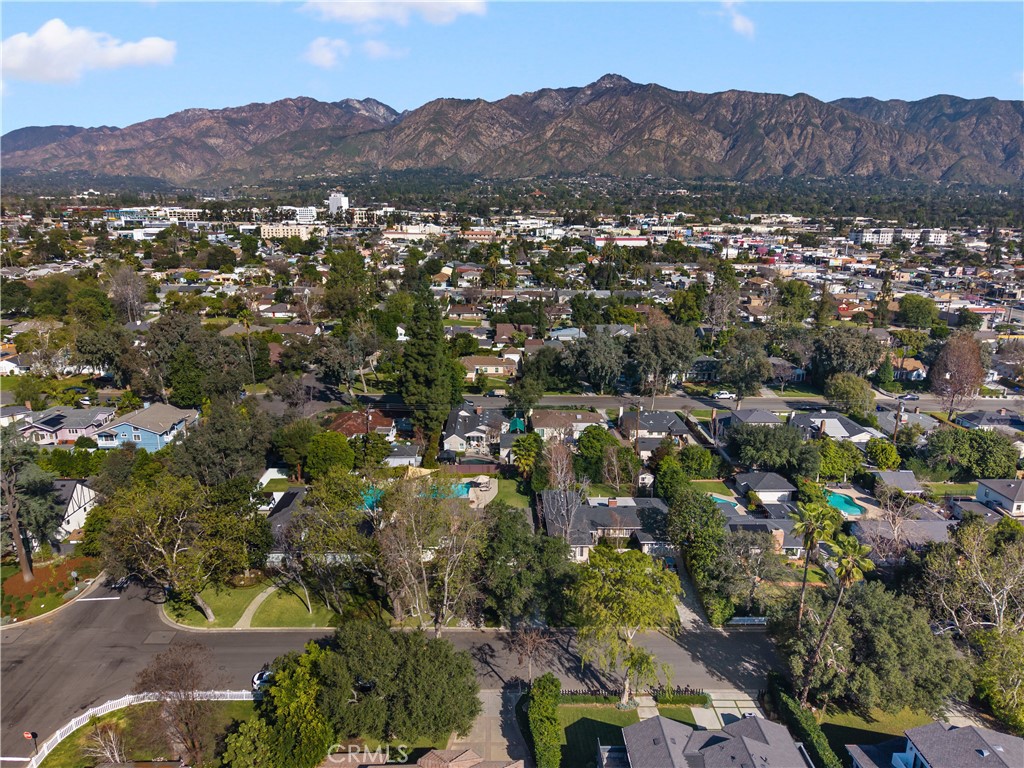 3611 Grayburn Road Pasadena, CA 91107 - Photo 37 of 41 an aerial view of residential house and green space