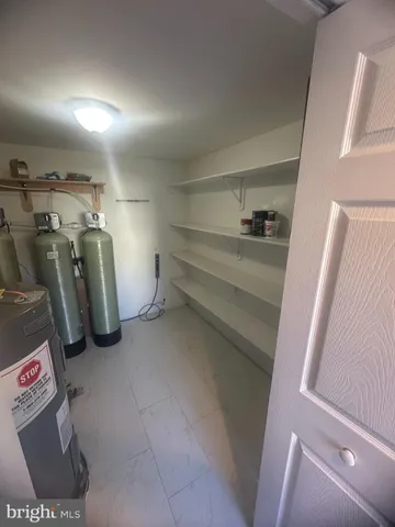 a view of storage and utility room