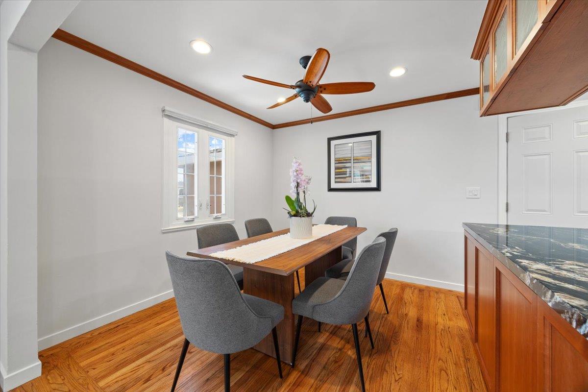 3530 Casanova Drive San Mateo, CA 94403 - Photo 12 of 50 a dining room with furniture and window