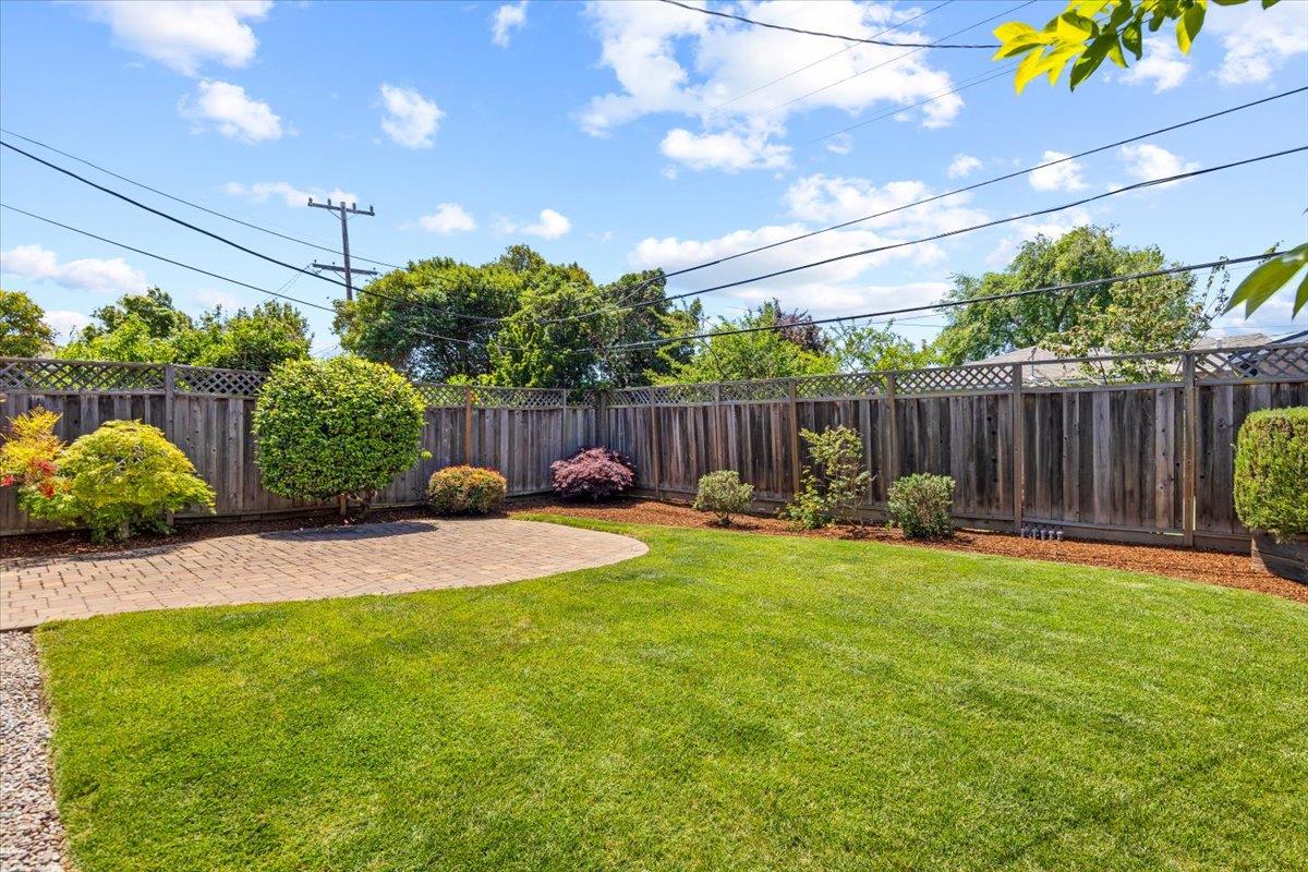3530 Casanova Drive San Mateo, CA 94403 - Photo 40 of 50 a view of a backyard with furniture and a slide