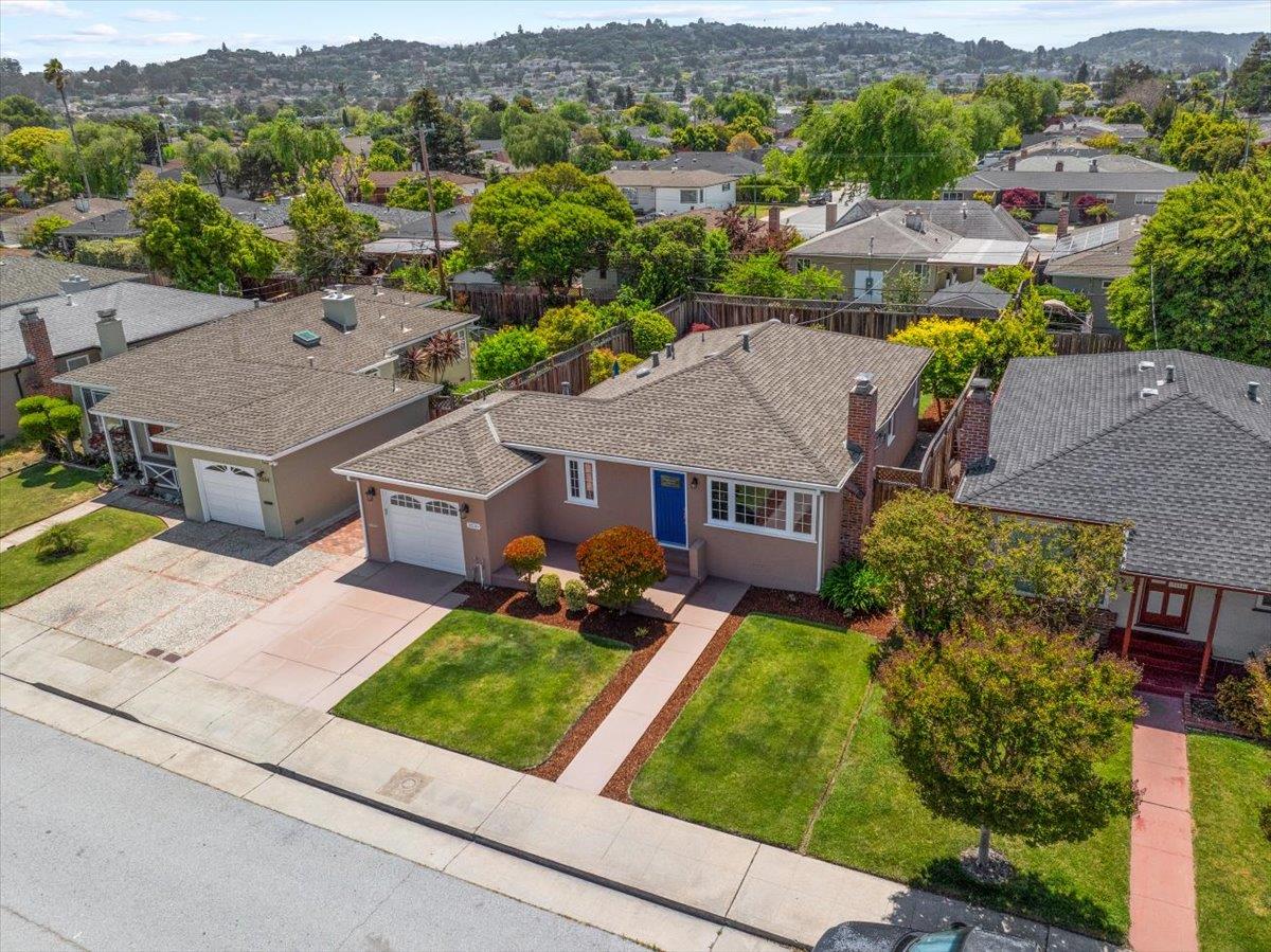 3530 Casanova Drive San Mateo, CA 94403 - Photo 42 of 50 an aerial view of multiple houses with a yard