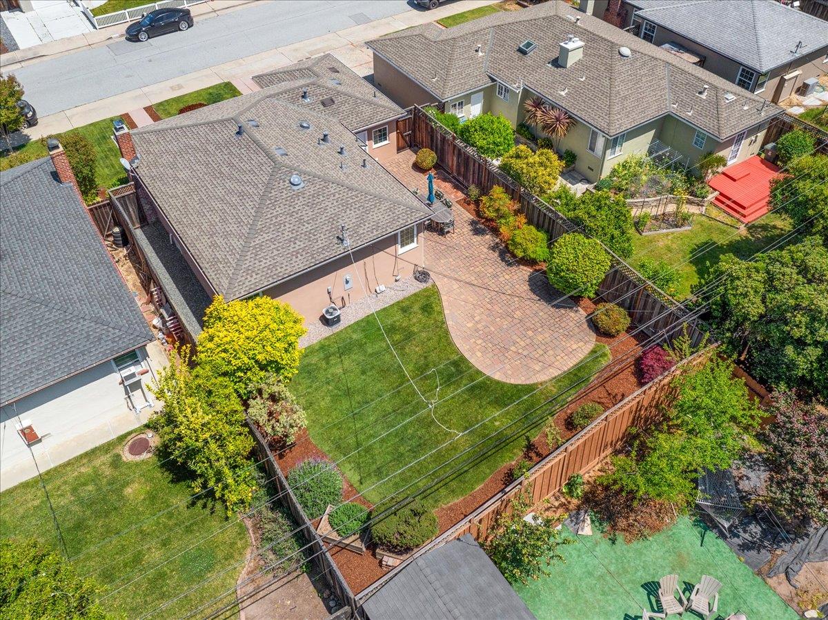 3530 Casanova Drive San Mateo, CA 94403 - Photo 47 of 50 an aerial view of a residential houses with yard