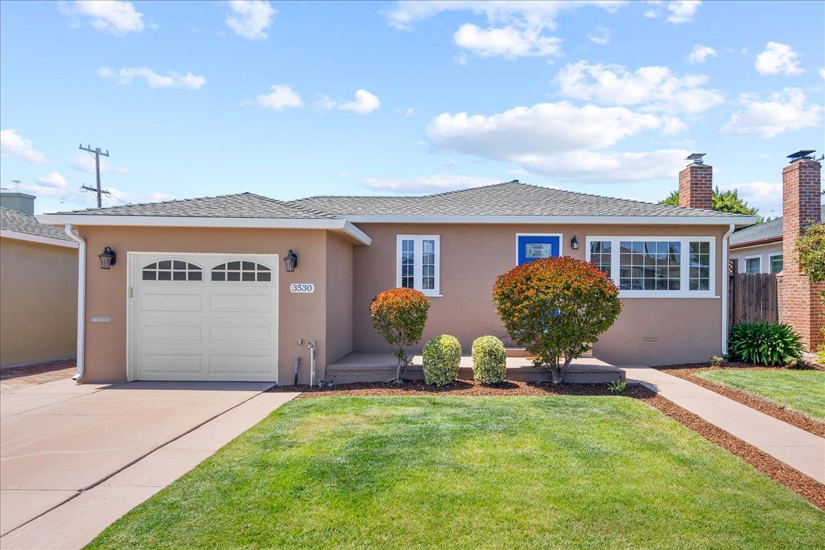3530 Casanova Drive San Mateo, CA 94403 - Photo 6 of 50 a front view of house with yard