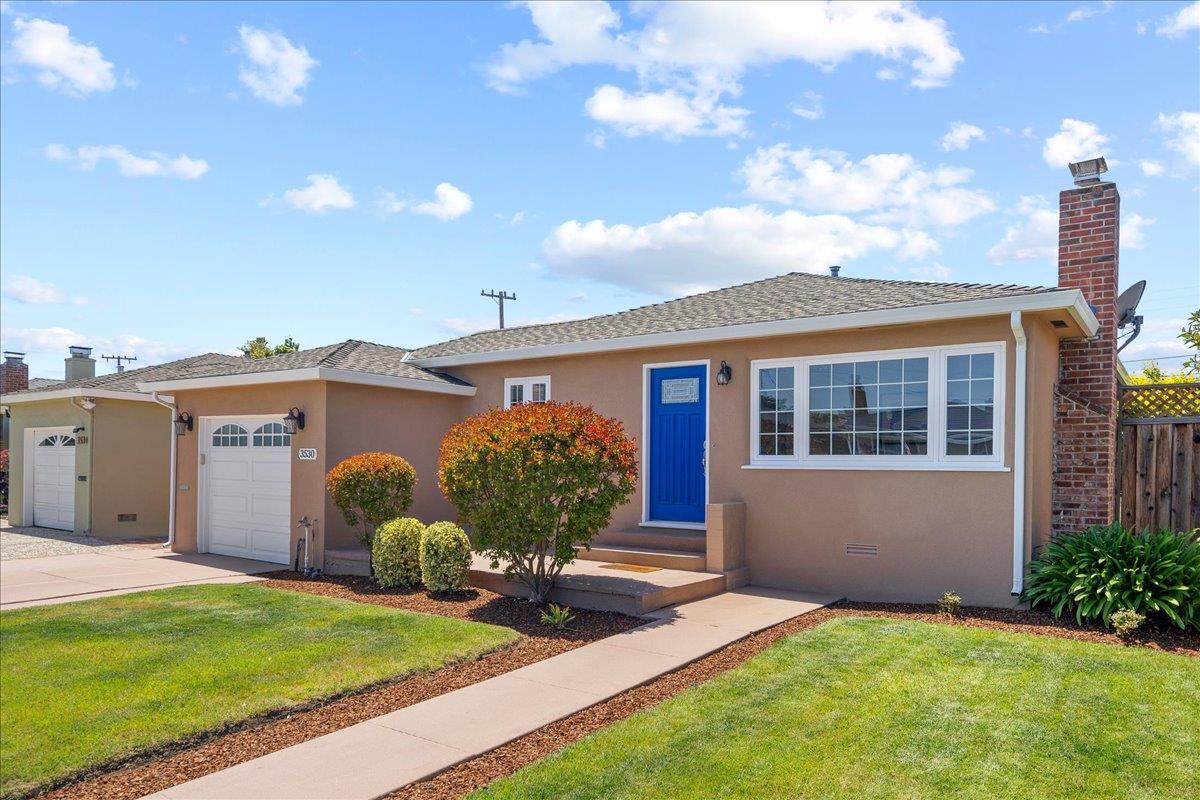 3530 Casanova Drive San Mateo, CA 94403 - Photo 8 of 50 a front view of a house with garden