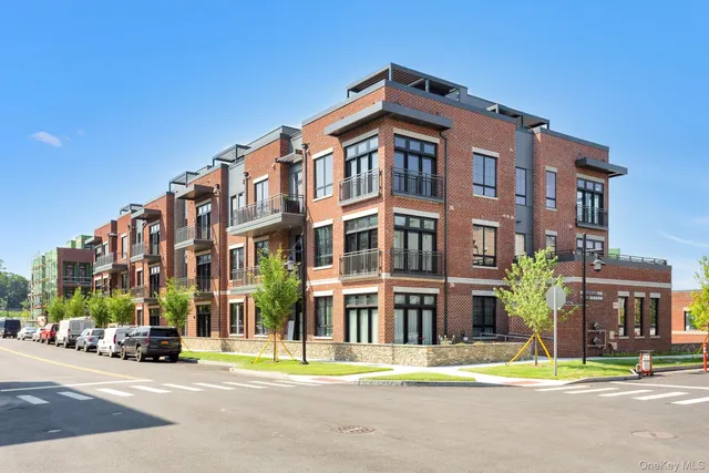 a front view of a building