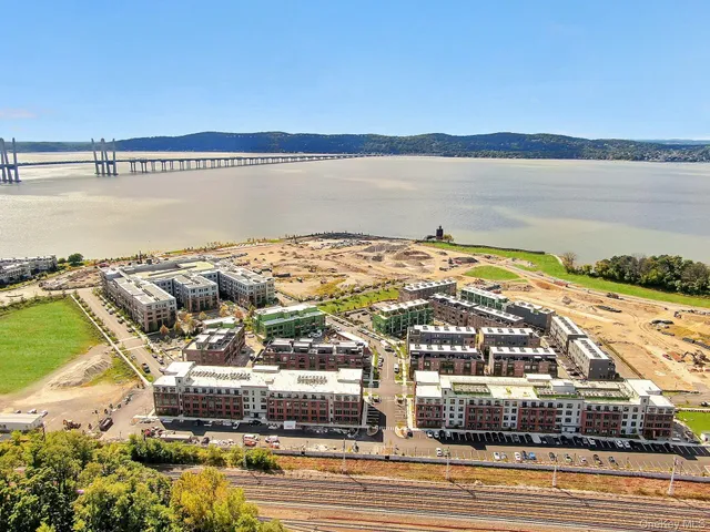 an aerial view of a city