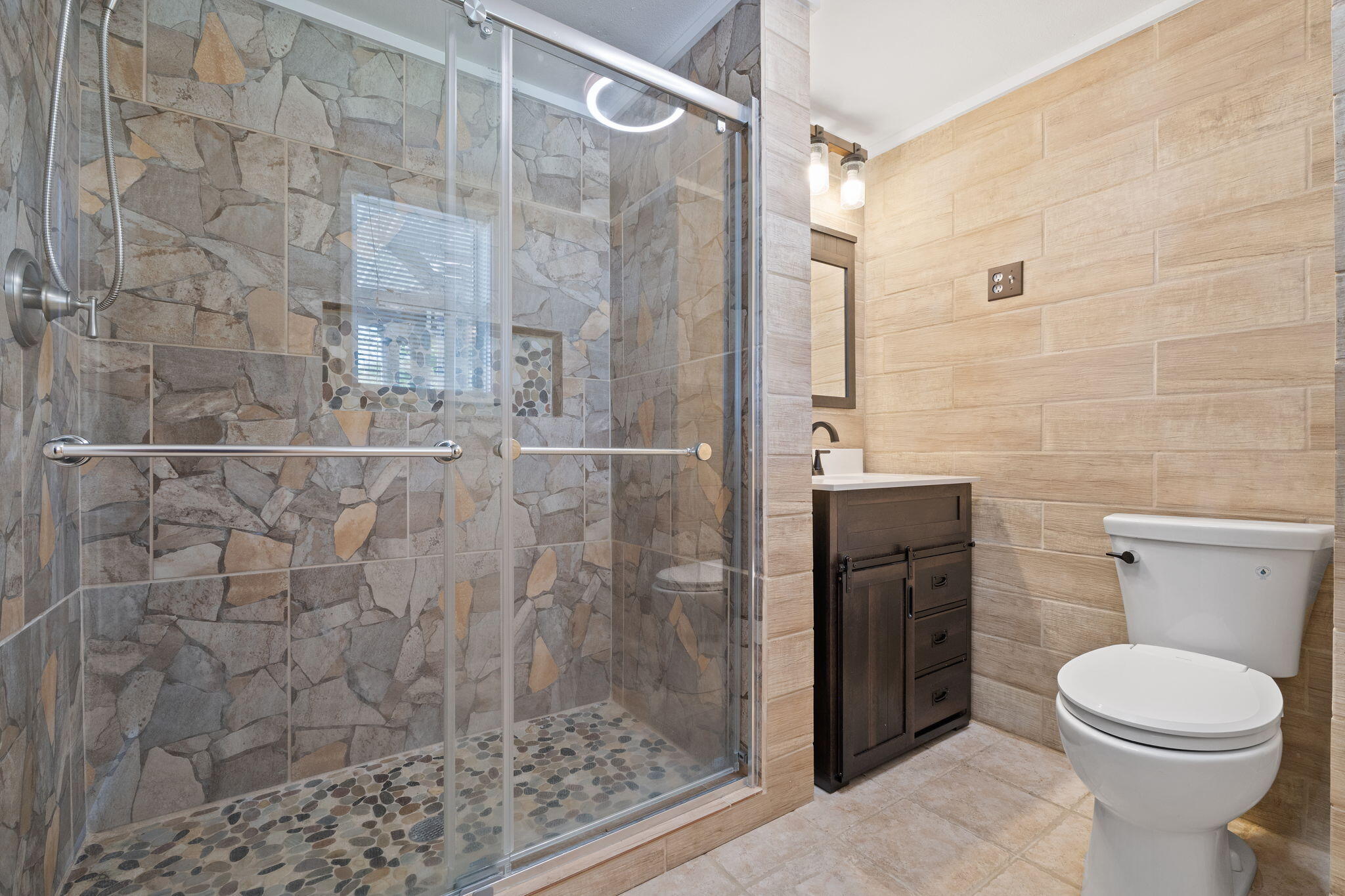 1357 Pearson Road Milton, FL 32583 - Photo 34 of 52 a bathroom with a toilet and a shower