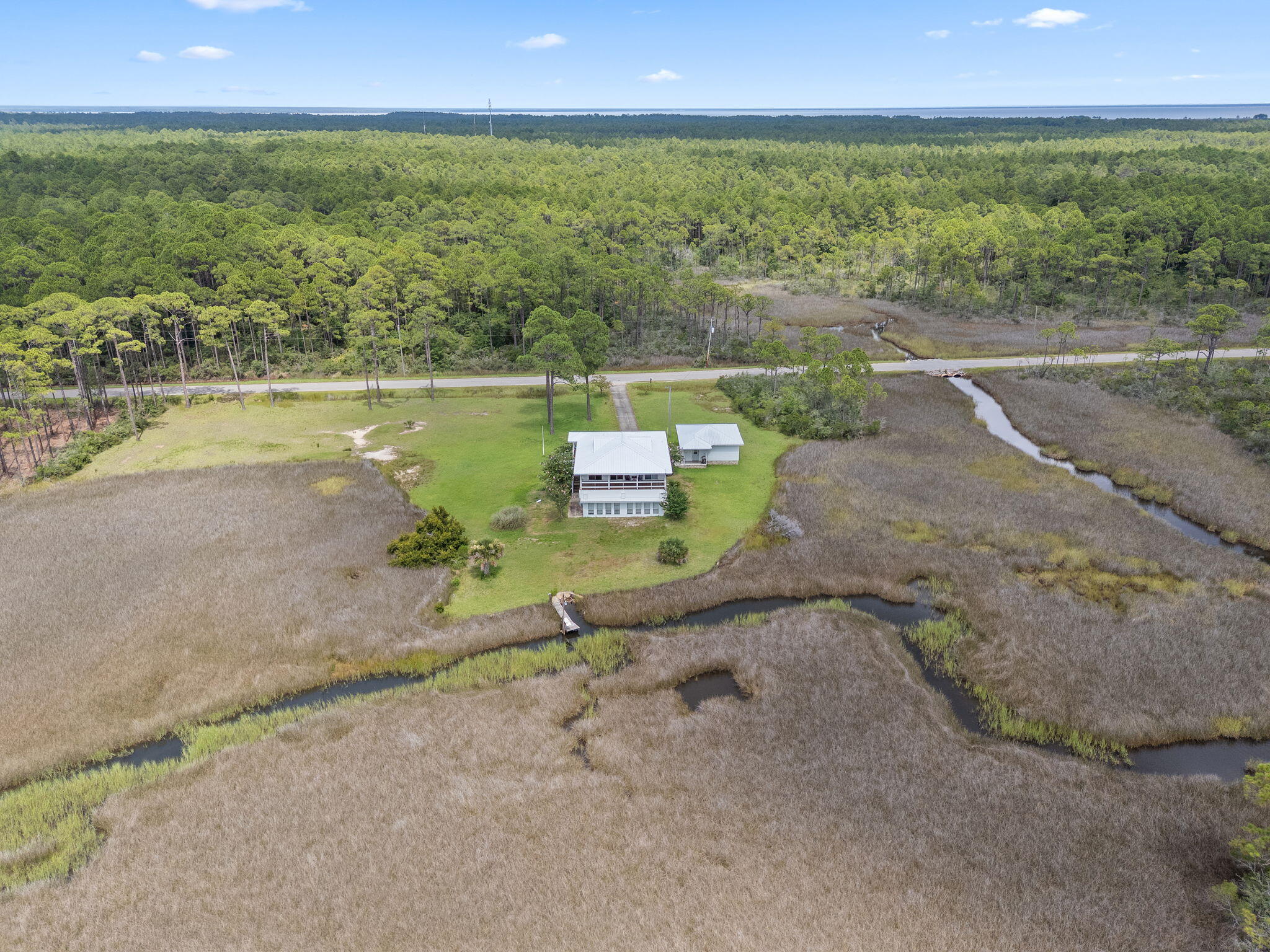 1357 Pearson Road Milton, FL 32583 - Photo 51 of 52 a view of a lake with a yard