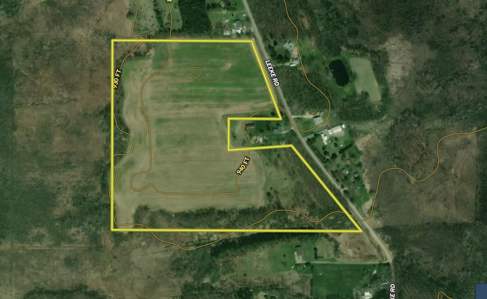 Leeke Road Grass Lake, MI 49240 - Photo 1 of 3 Aerial Contour