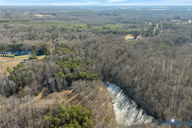 a view of a big yard with green space
