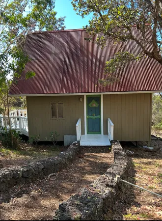 a front view of a house