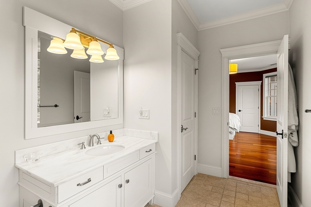 427 B Ipswich Road Boxford, MA 01921 - Photo 31 of 42 a bathroom with a sink and a mirror