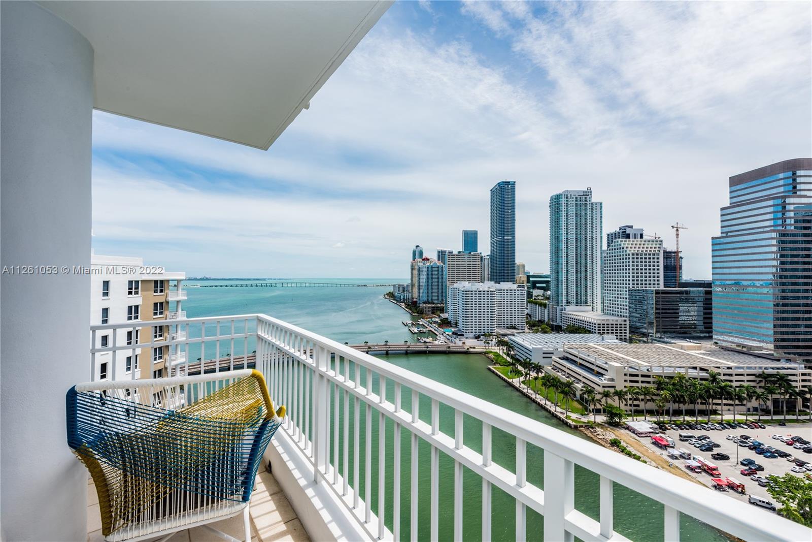 801 Brickell Key Boulevard, Unit 2401 Miami, FL 33131 - Photo 21 of 35 a view of a balcony with city view