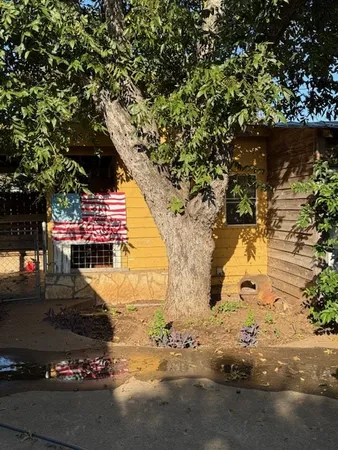 a view of outdoor space with garden