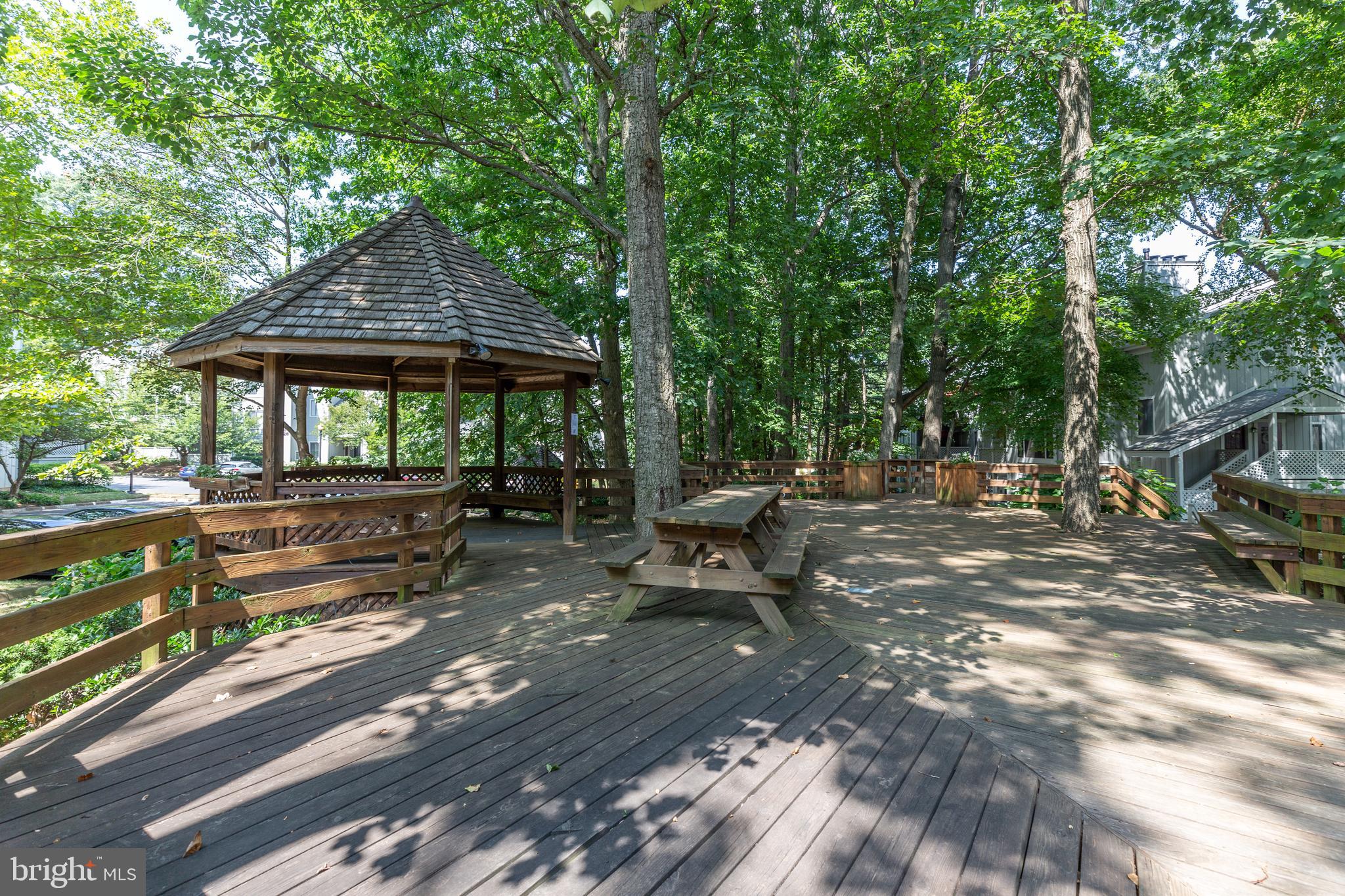 2233 Hunter's Run Drive Reston, VA 20191 - Photo 49 of 50 a backyard of a house with table and chairs