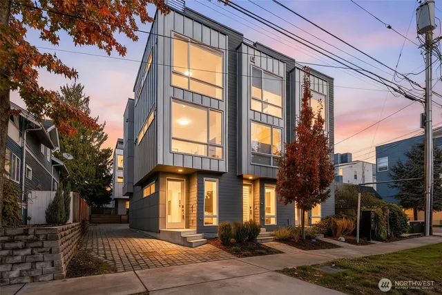 a front view of a building