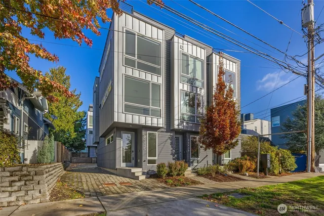 a front view of a building