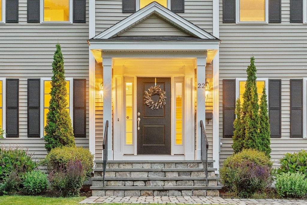 22 Willow Park Wellesley, MA 02481 - Photo 3 of 27 a front view of a house having yard