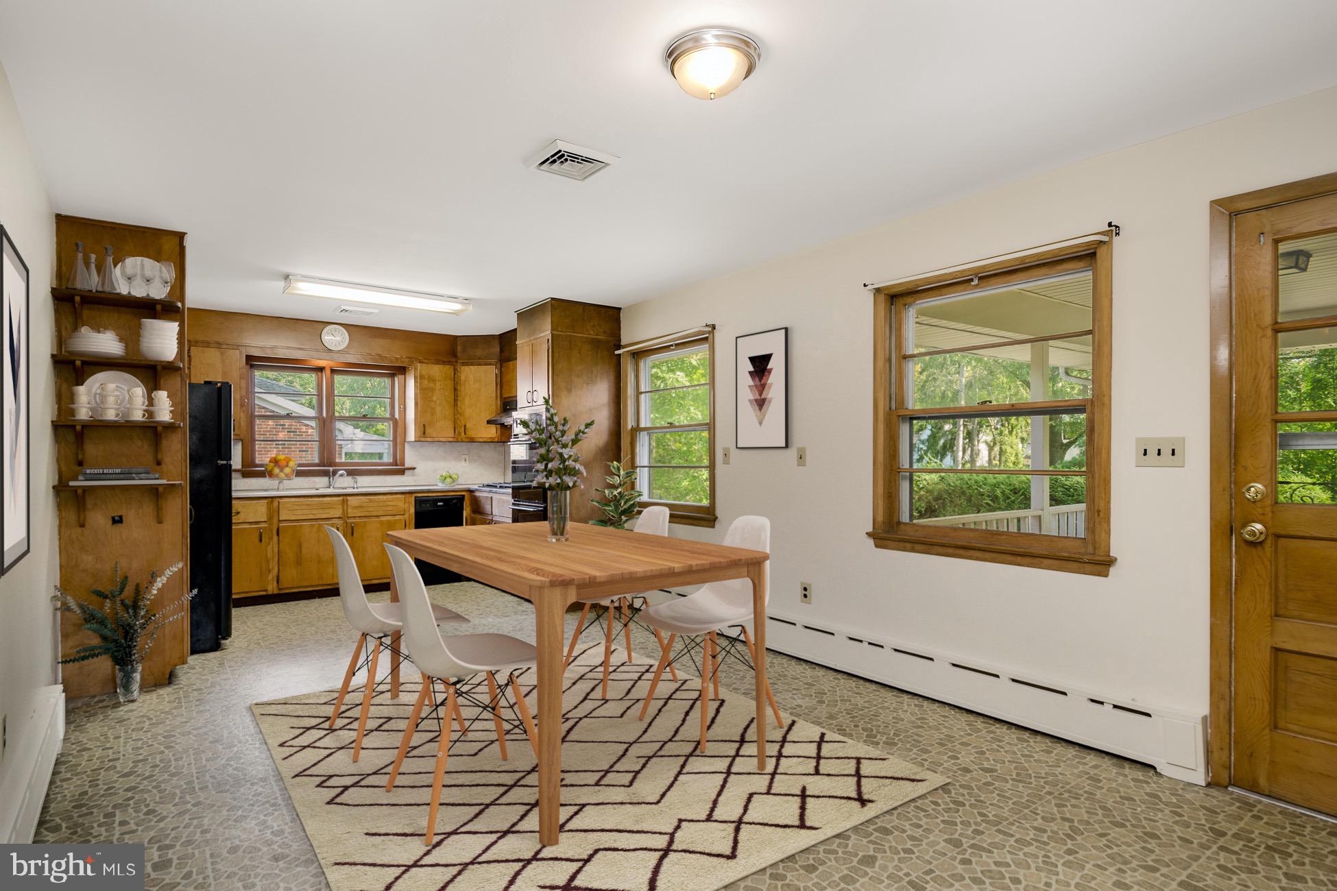 69 Harris Road Princeton, NJ 08540 - Photo 3 of 30 Virtually staged large eat-in kitchen
