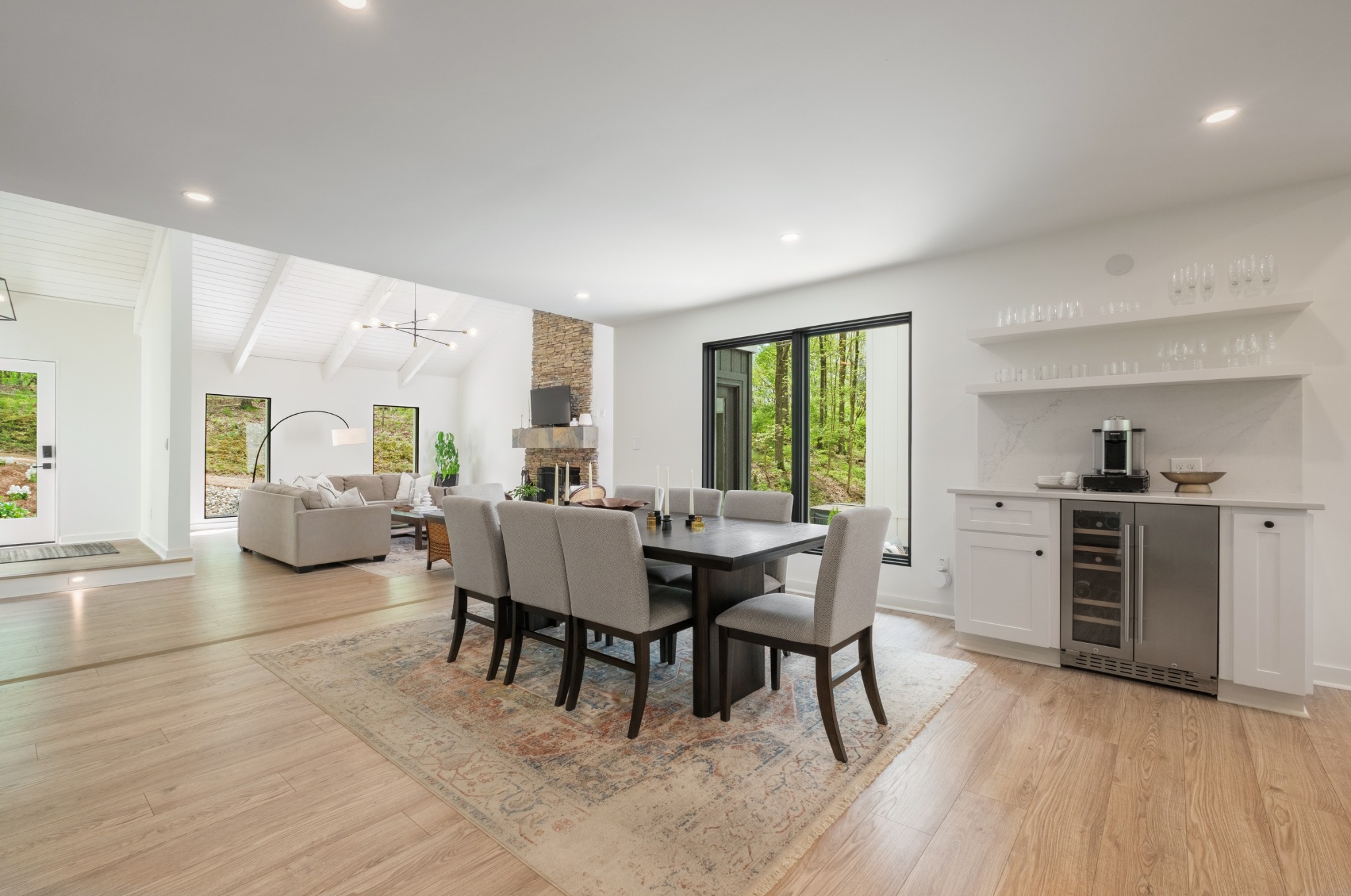 880 High Point Ridge Road Franklin, TN 37069 - Photo 8 of 51 a view of a dining room with furniture window and wooden floor