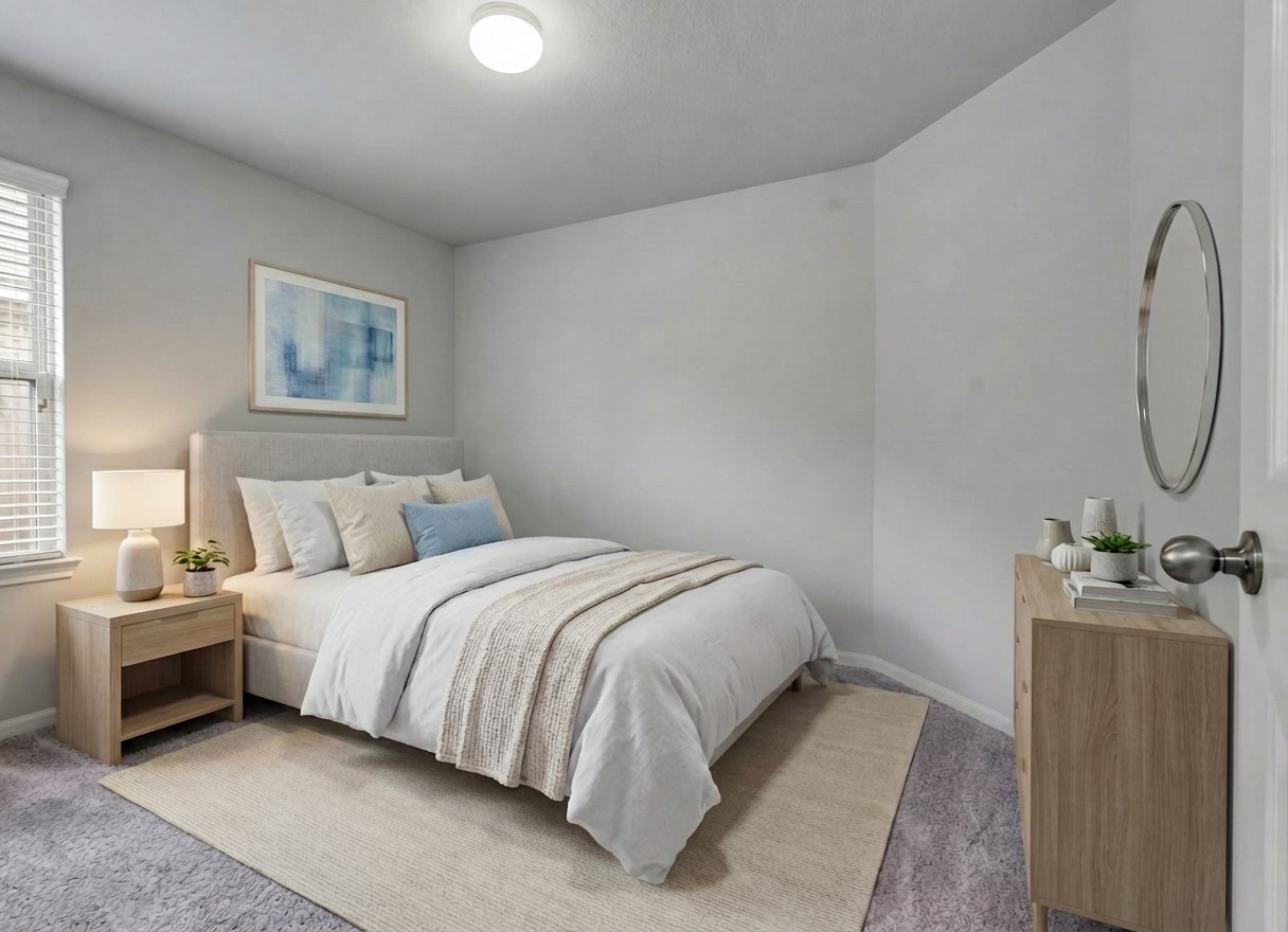 2939 Canadian Goose Lane Baytown, TX 77521 - Photo 30 of 48 a bedroom with a bed and a dresser