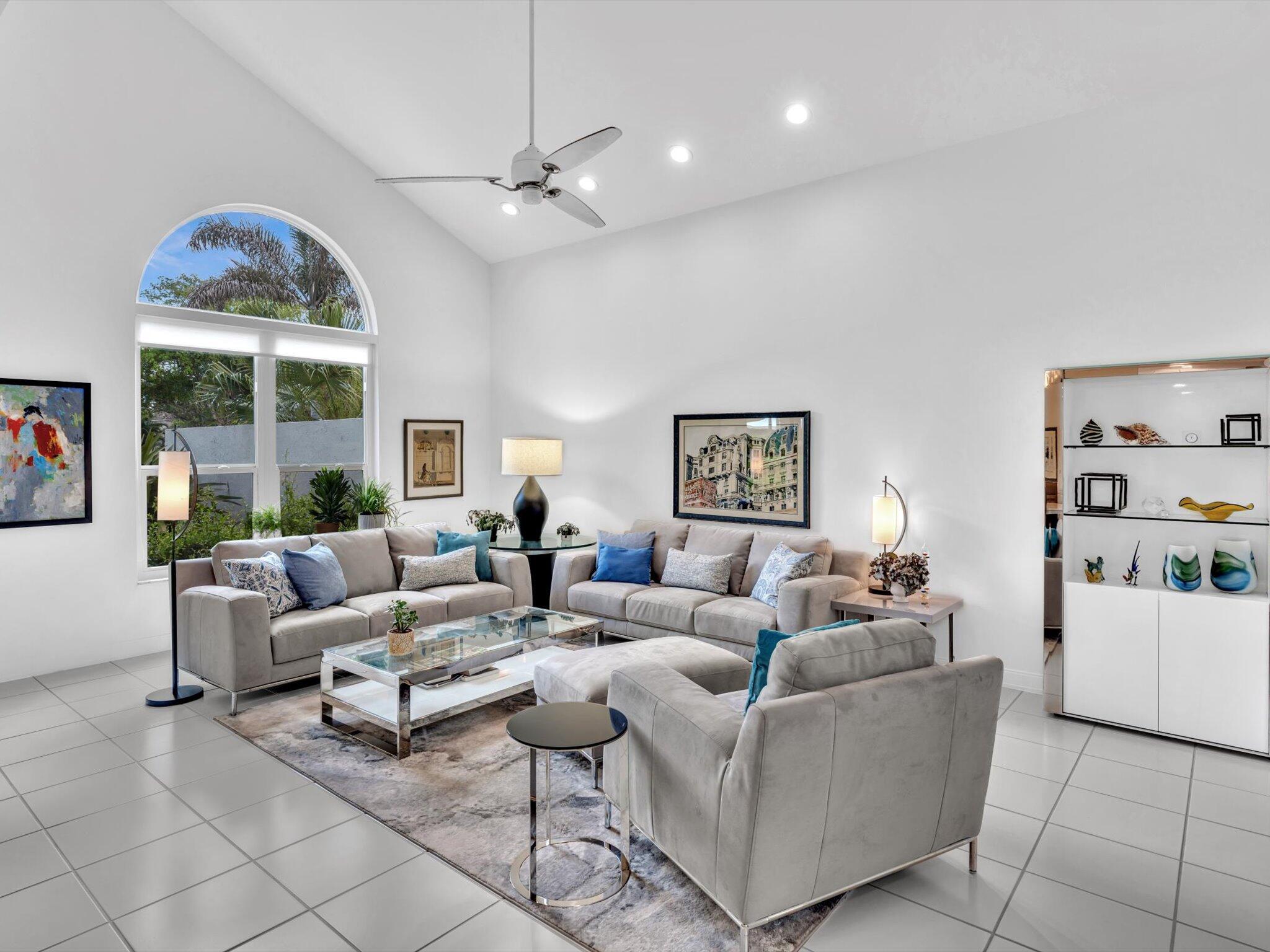 6307 Via Palladium Boca Raton, FL 33433 - Photo 21 of 85 a living room with furniture and a chandelier
