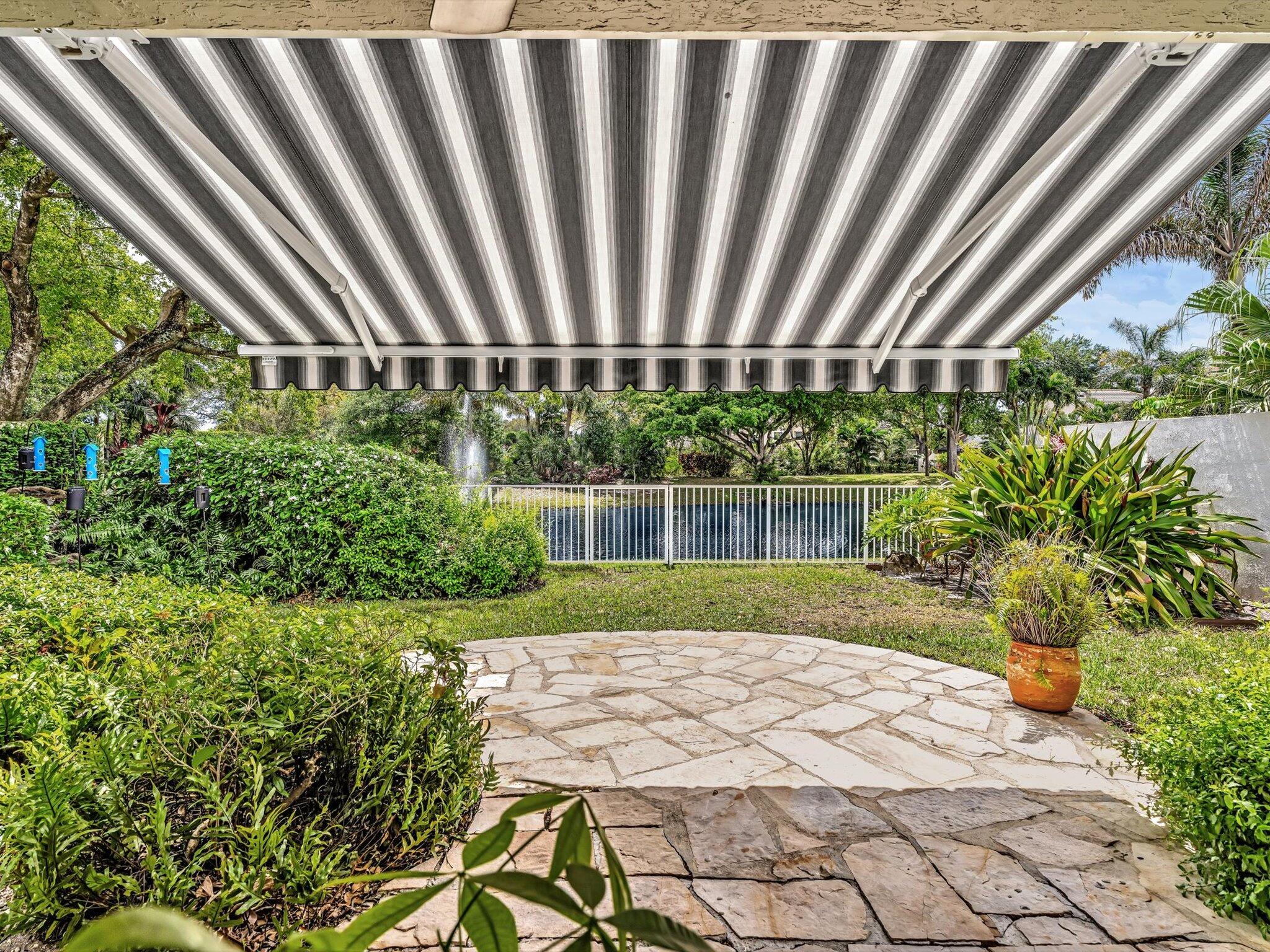 6307 Via Palladium Boca Raton, FL 33433 - Photo 41 of 85 a view of backyard with seating space and plants