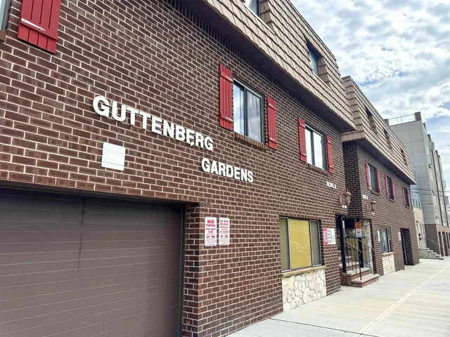 a front view of a building