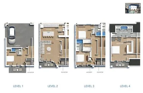 a view of a kitchen with living room