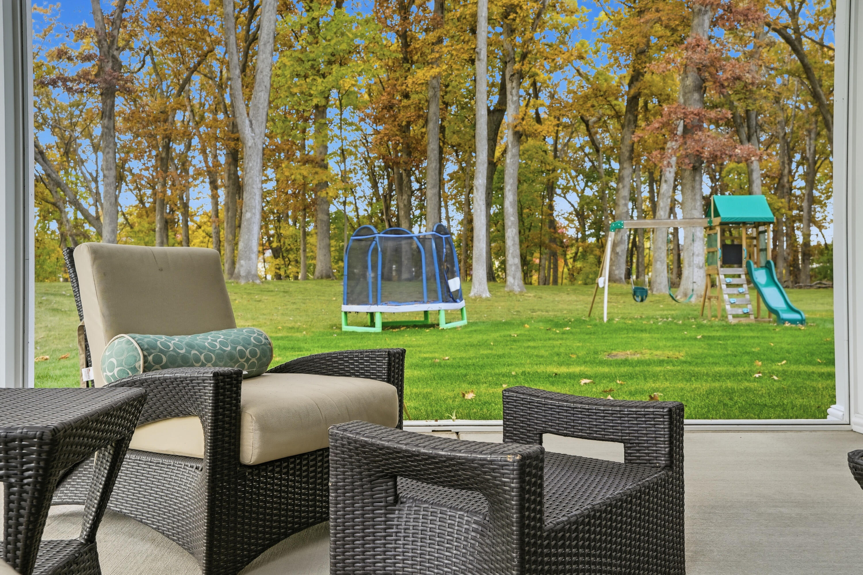 804 Shannon Drive Crown Point, IN 46307 - Photo 35 of 71 a front view of a house with garden and a chairs