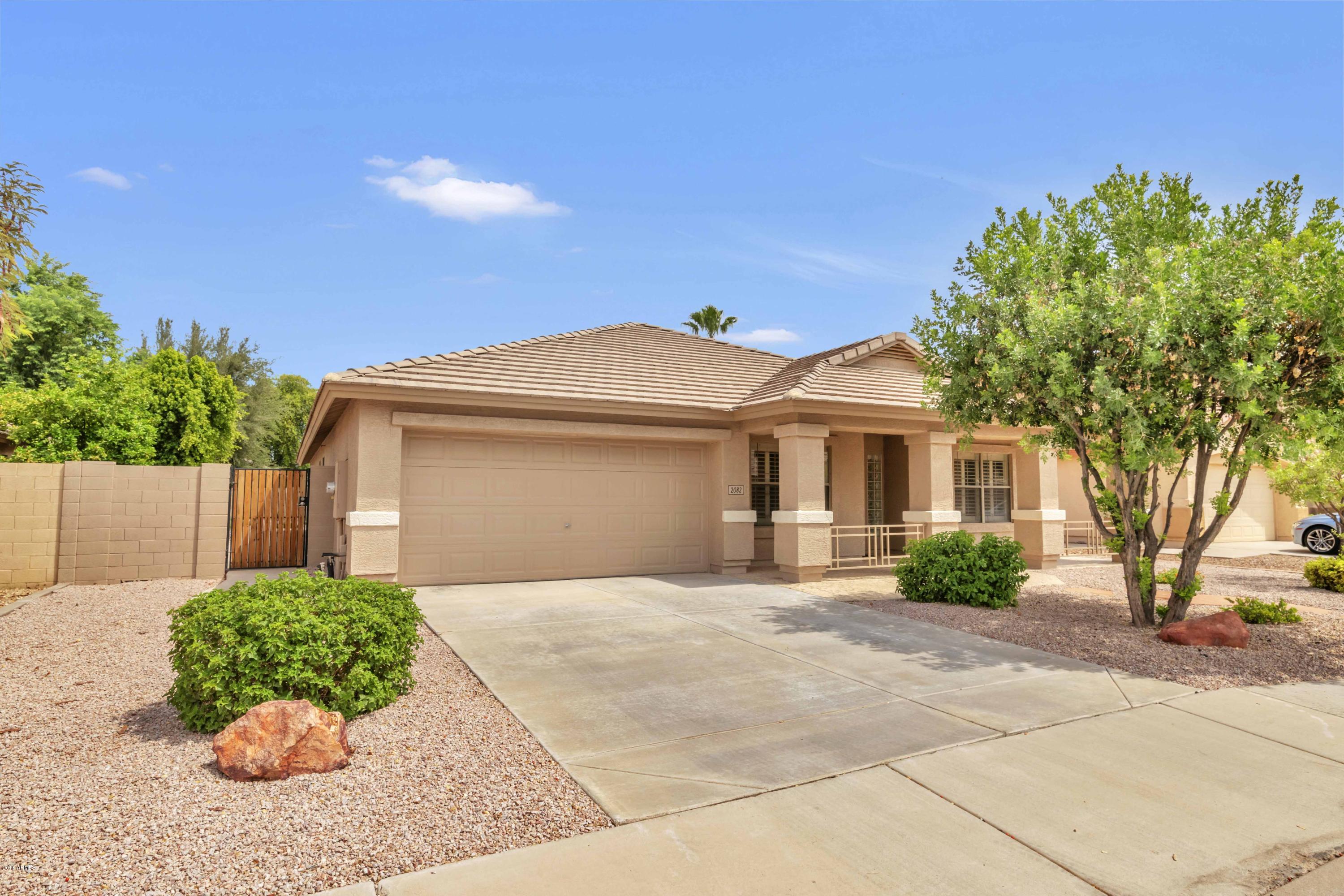 2082 East Smoke Tree Road Gilbert, AZ 85296 - Photo 1 of 34 Welcome Home! Front Elev Faces South