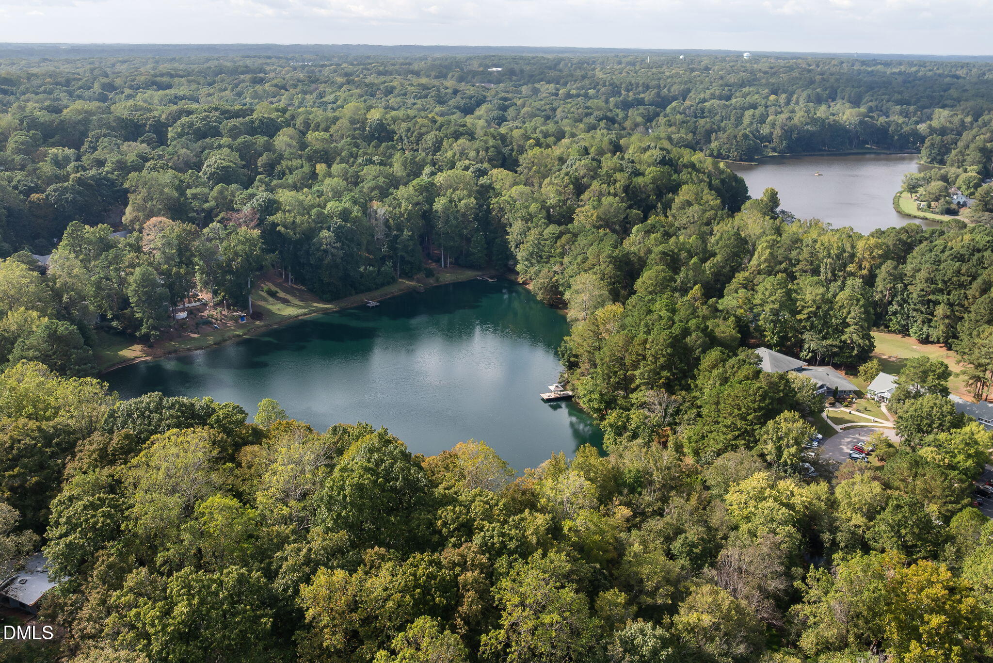 6901 Middleboro Drive Raleigh, NC 27612 - Photo 39 of 42 an aerial view of residential house with outdoor space and lake view