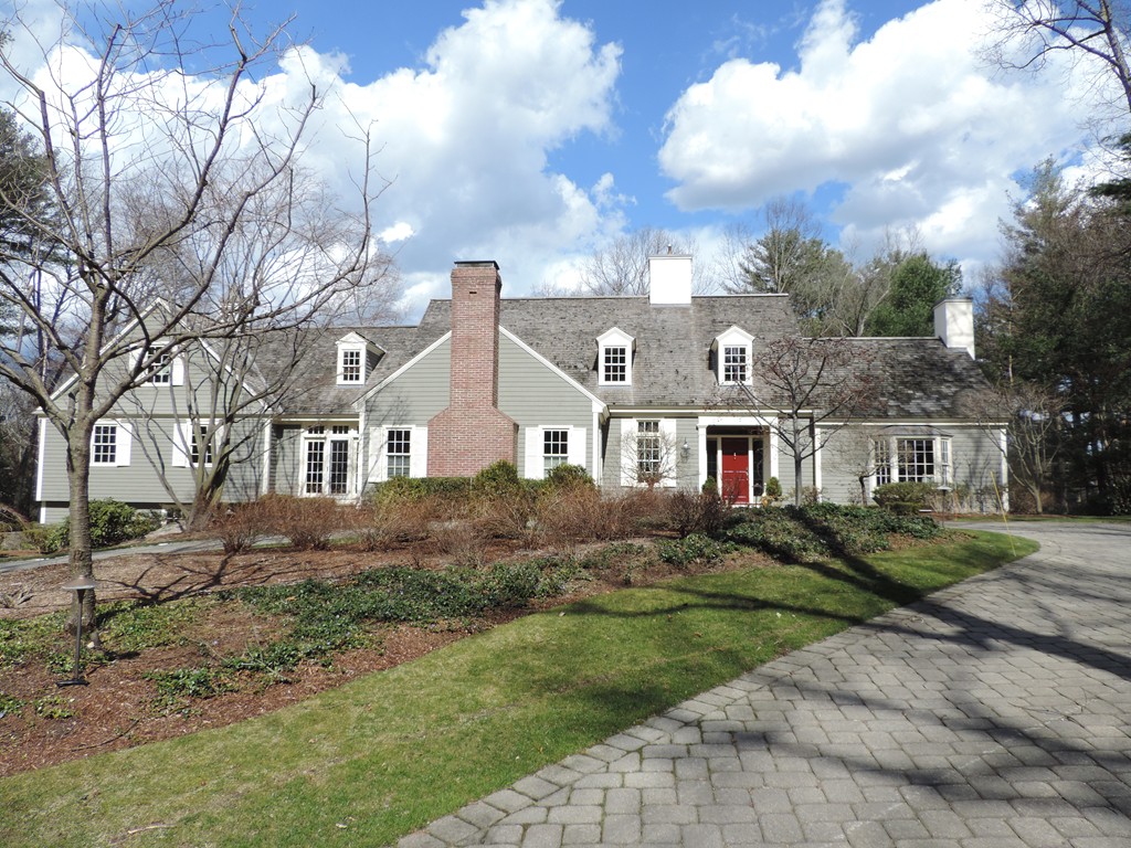 19 Meadowbrook Road Weston, MA 02493 - Photo 28 of 30 a front view of a house with a yard