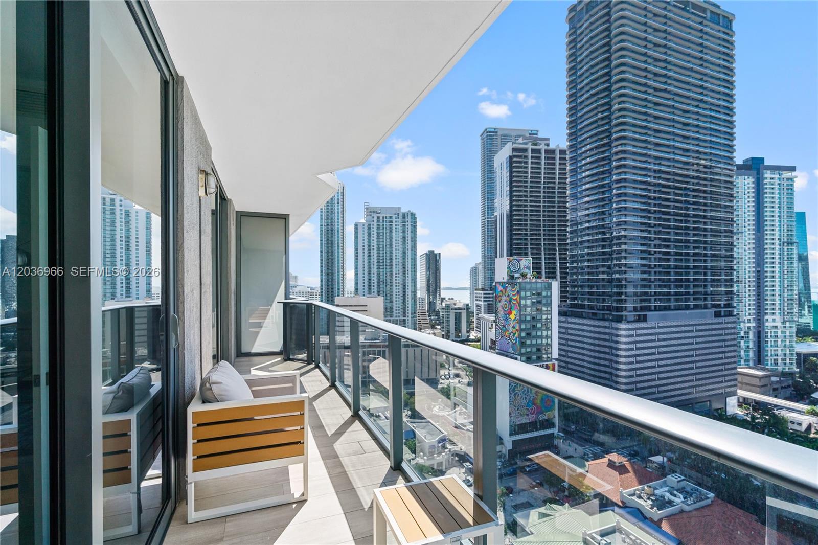 55 Southwest 9th Street, Unit 1904 Miami, FL 33130 - Photo 32 of 66 a balcony with street view and balcony