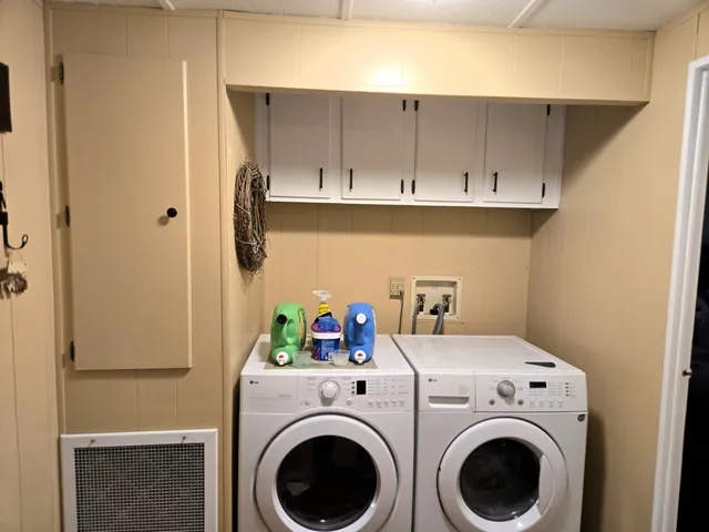 a view of a garden with potted plants