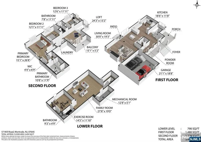 a view of a yard with wooden fence