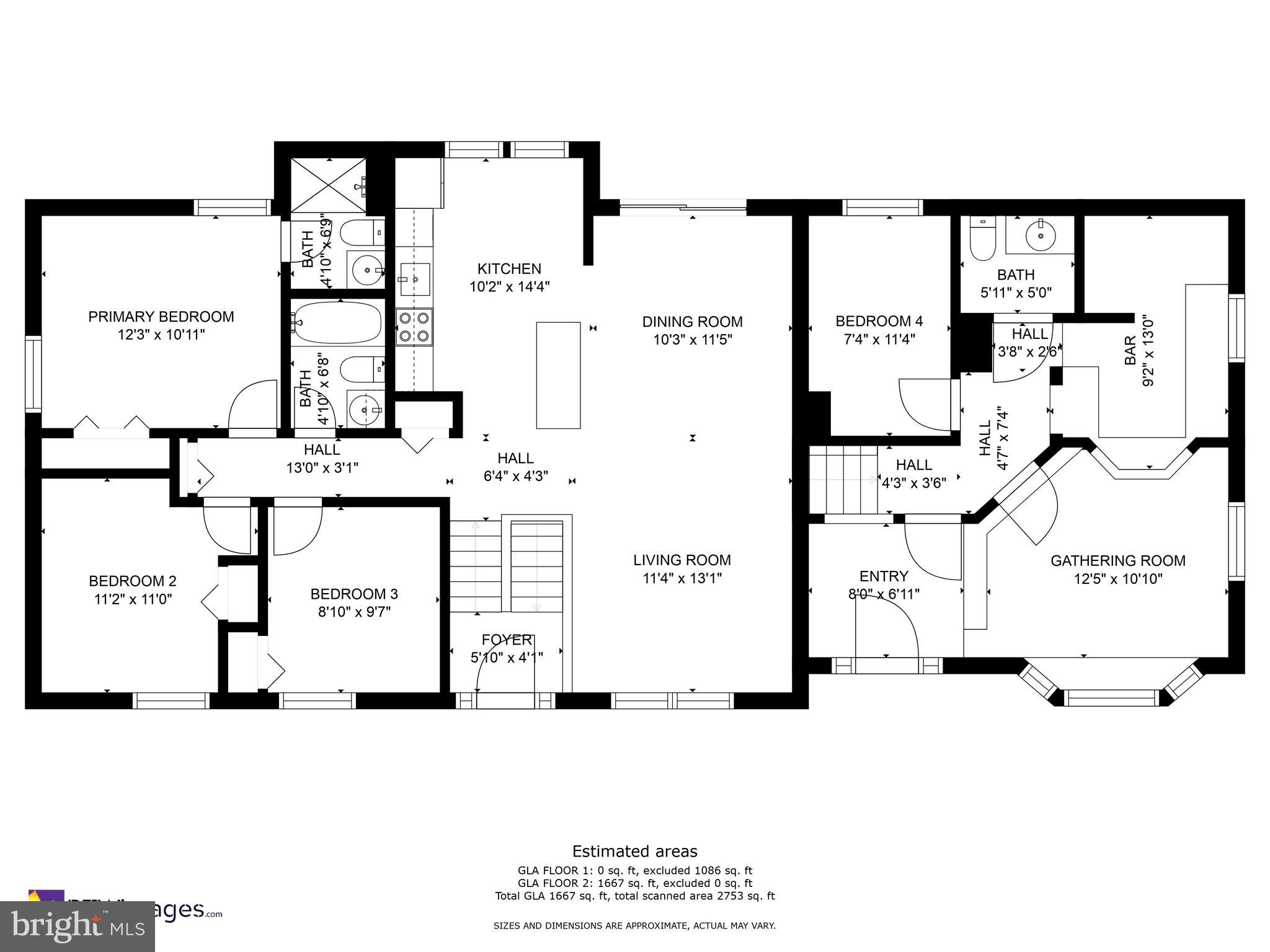809 Swan Creek Road East Fort Washington, MD 20744 - Photo 63 of 64 Upstairs Floor plan