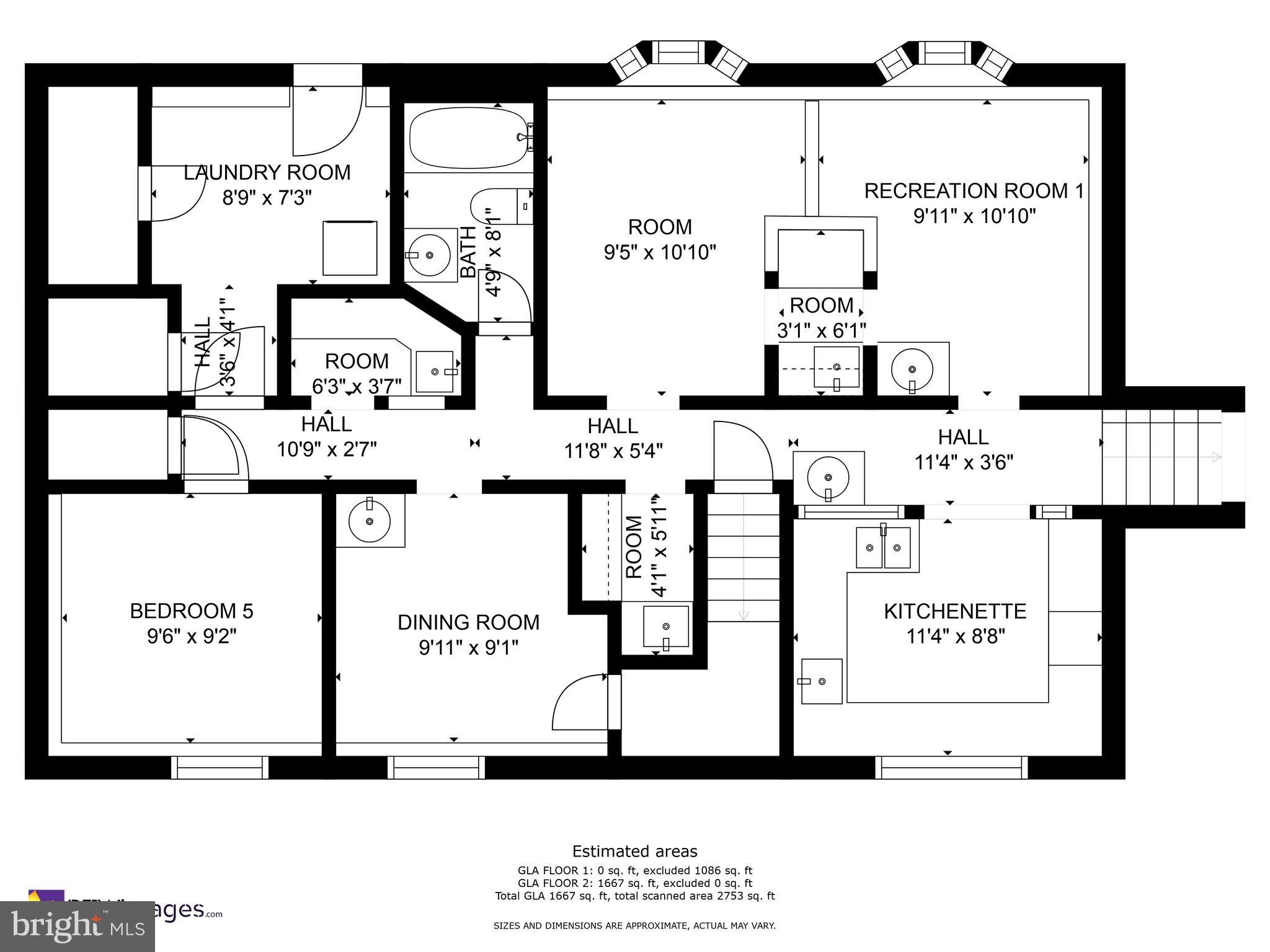 809 Swan Creek Road East Fort Washington, MD 20744 - Photo 64 of 64 Downstairs floor plan