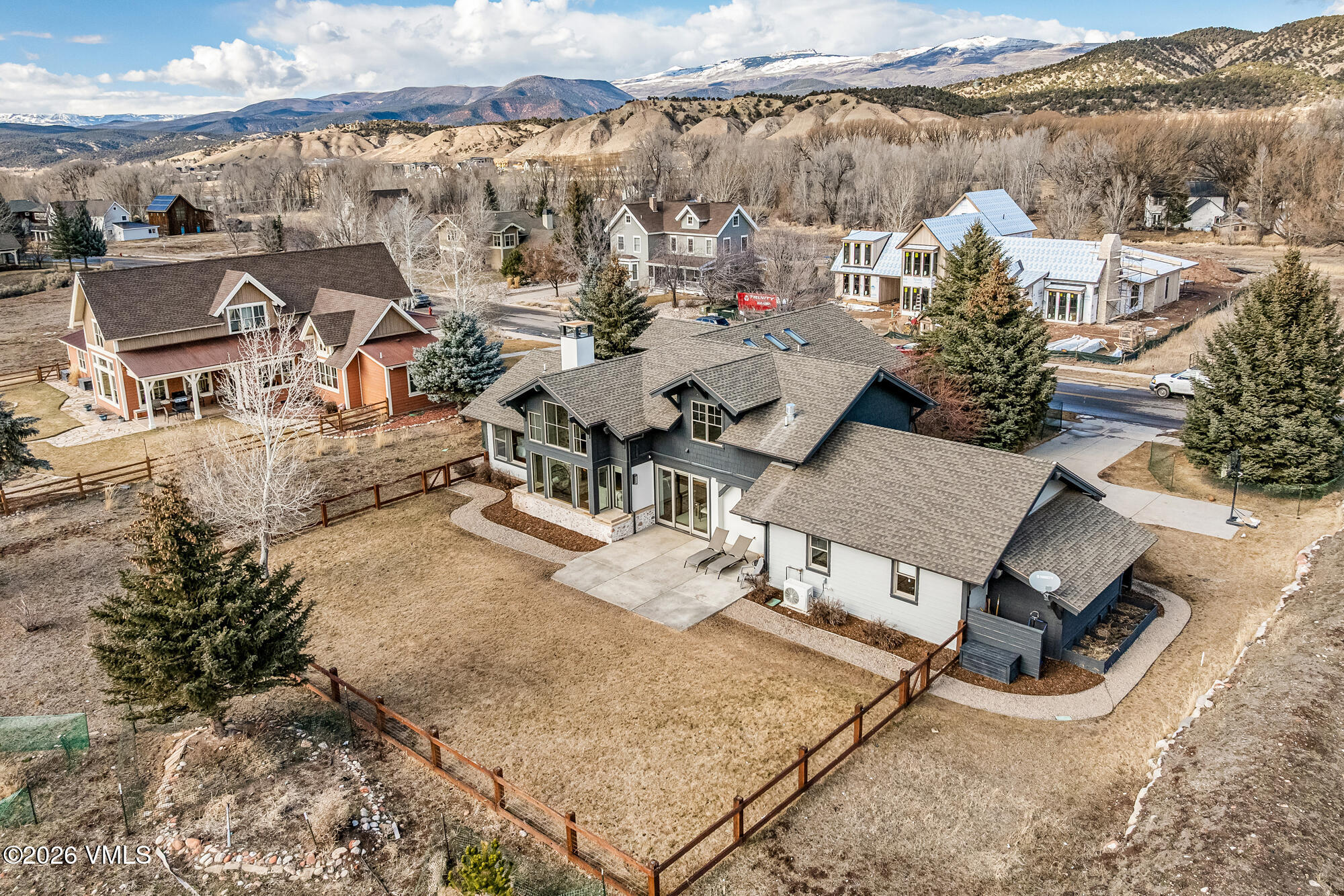 2044 Eagle Ranch Road Eagle, CO 81631 - Photo 31 of 39 an aerial view of a house with swimming pool and mountain view