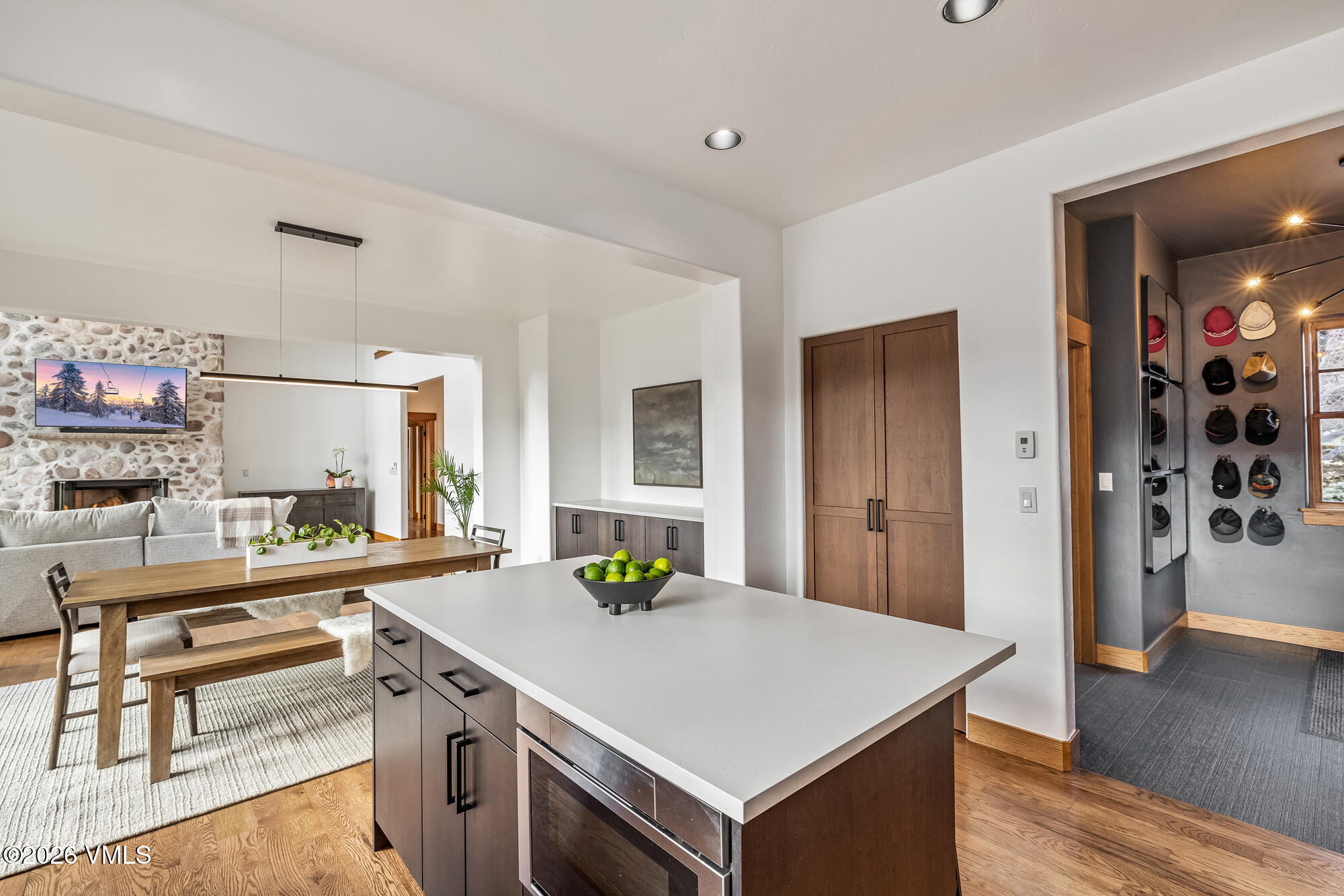 2044 Eagle Ranch Road Eagle, CO 81631 - Photo 9 of 39 a view of living room with granite countertop furniture and wooden floor