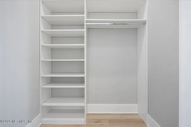 a view of a room with shelf