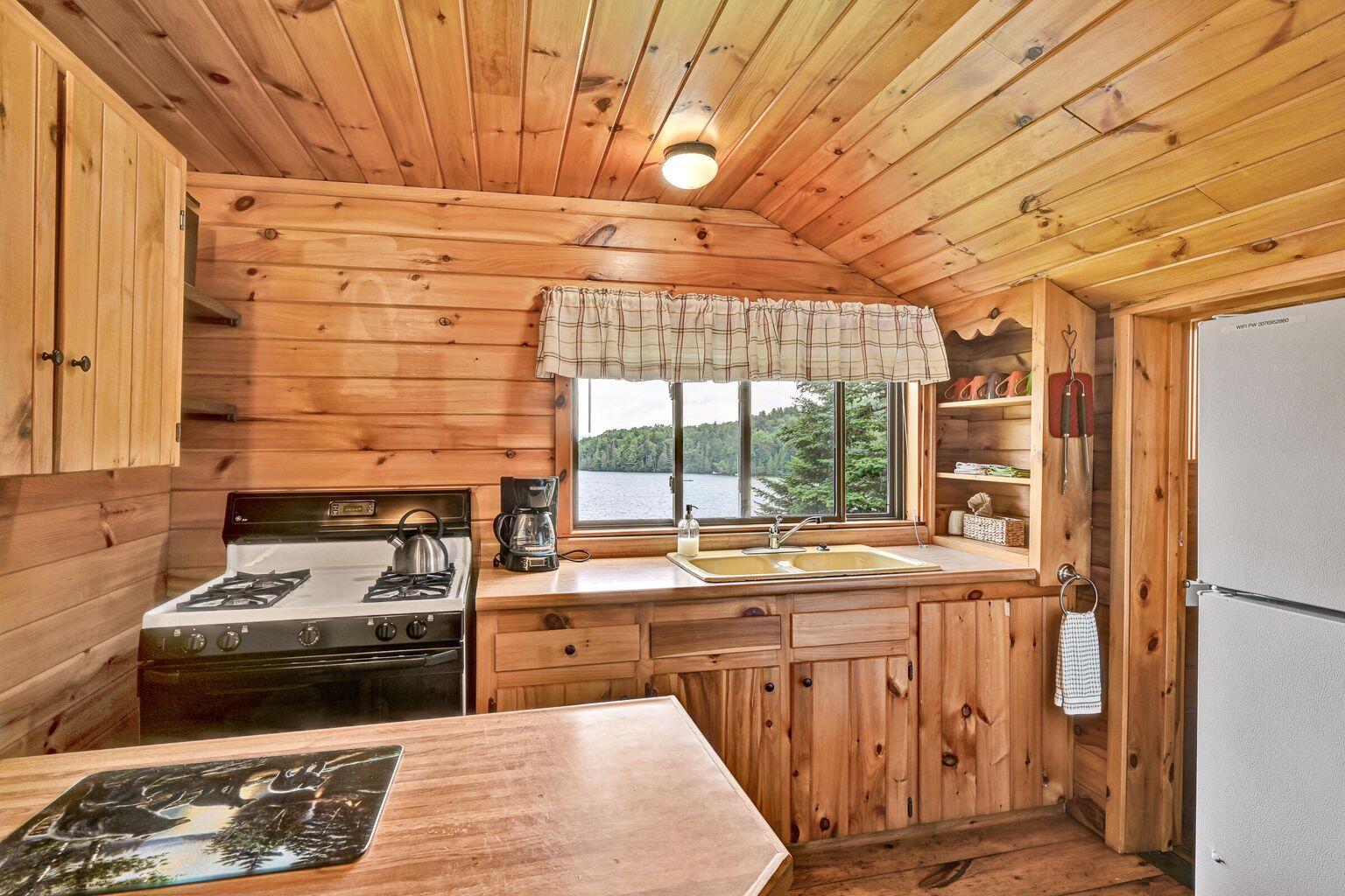 15 Wilson Pond Road, Unit 2 Greenville, ME 04441 - Photo 11 of 13 Wilson Pond cabins indian pond kitchen