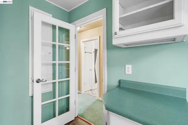 a view of front door