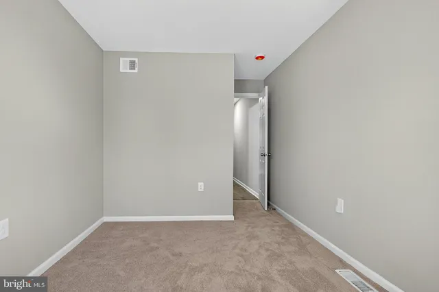 a view of an empty room