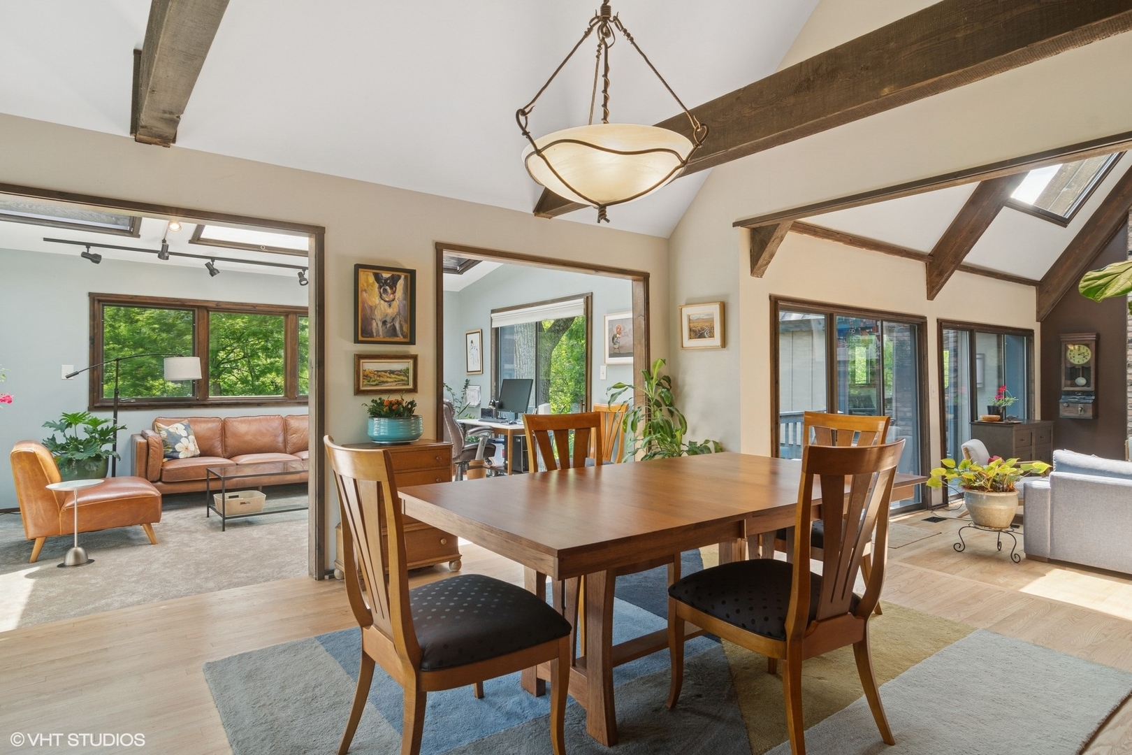 284 Oxford Road North Barrington, IL 60010 - Photo 13 of 48 a dining room with furniture a chandelier and wooden floor