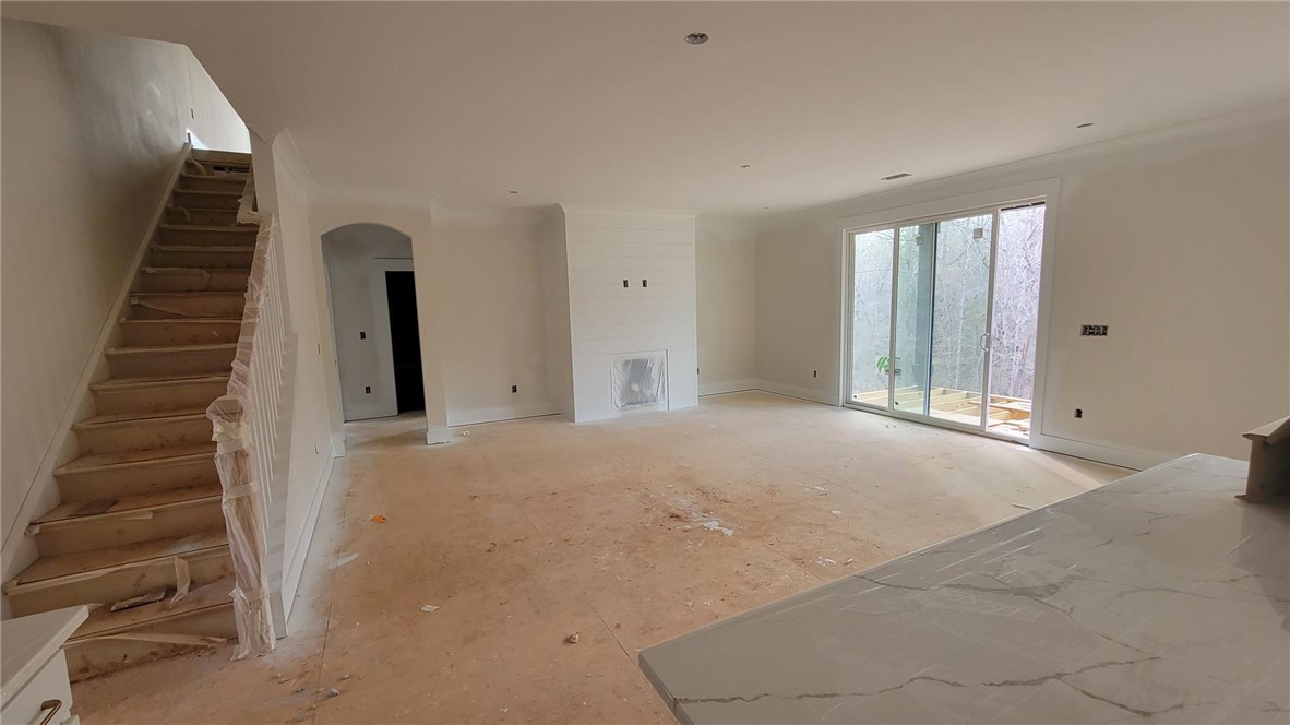 533 16th Circle Walhalla, SC 29691 - Photo 8 of 28 This living space offers an inviting ambiance with a fireplace and convenient outdoor access.