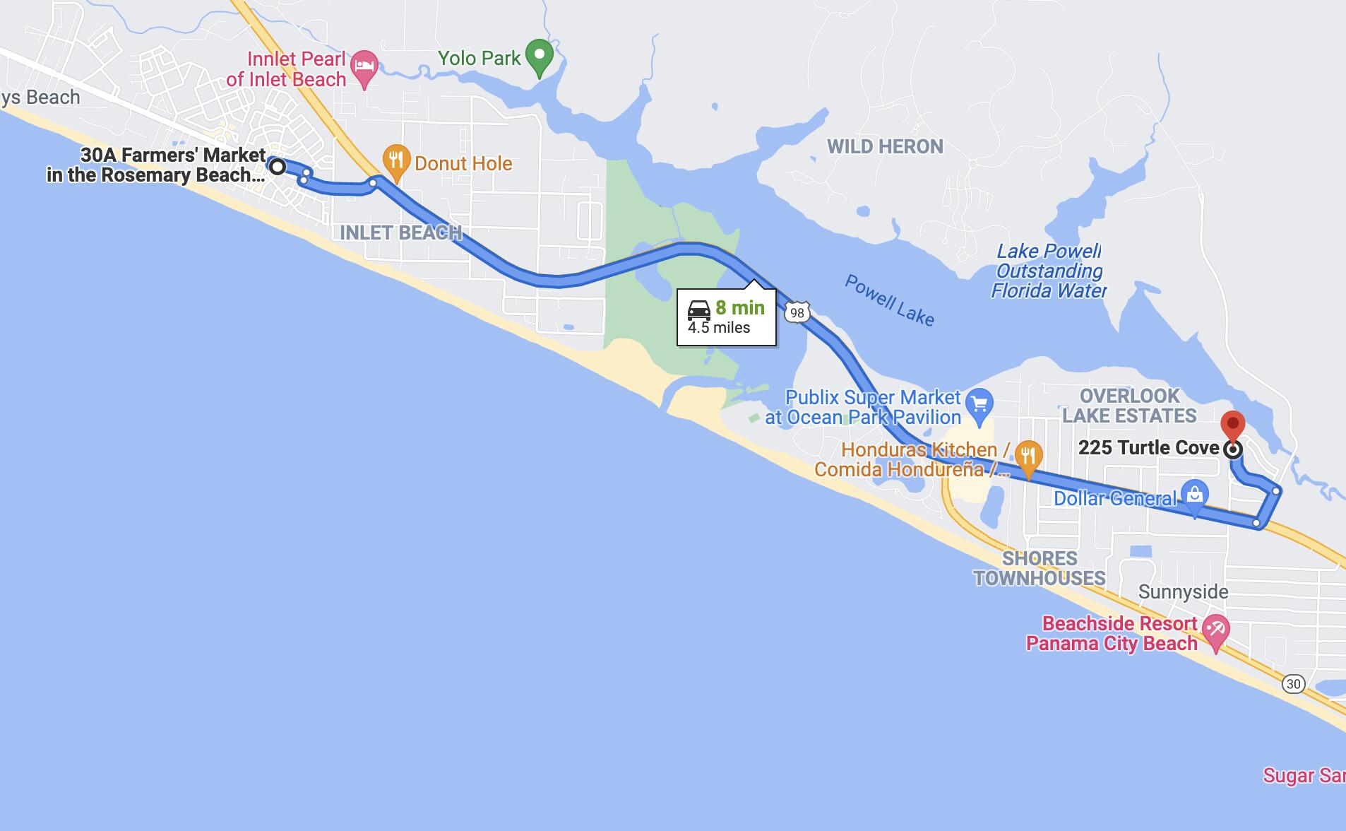 225 Turtle Cove Panama City Beach, FL 32413 - Photo 39 of 43 a view of a tennis court